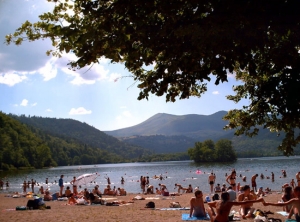 Plage du lac Chambon plage du lac chambon
